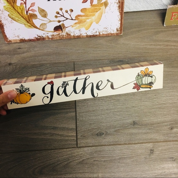 6 Pc Fall/ Harvest/ Thanksgiving Decorative Signs - Picture 6 of 7